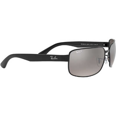 rayban レイバン サングラス RB3566CH RB3566CH CHROMANCE Sunglasses in Black and Silver - RB3566CH