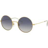 Ray-Ban レイバン サングラス ブルー ゴールドフレーム RB3592 Ray-Ban RB3592 Ja-Jo Round Sunglasses, Gold/Blue Mirrored