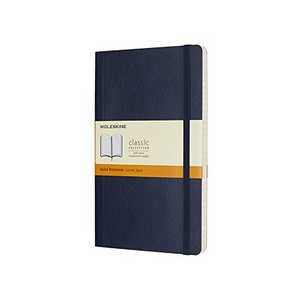 MOLESKINE カラーノート ノートブック ソフトカバー ルールド(横罫) サファイアブルー Large QP616B20