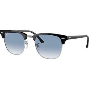 レイバン サングラス CLUBMASTER RB3016 13543F 51mm シルバー上にブラック/クリア&ブルーグラディエント レイバン サングラス CLUBMASTER RB3016 13543F 51mm シルバー上にブラック/クリア&ブルーグラディエント