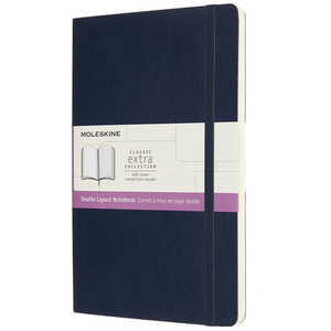 MOLESKINE クラシックノートブックダブルレイアウト横罫×無地 ソフト SBL ラージ NB313SB20 MOLESKINE クラシックノートブックダブルレイアウト横罫×無地 ソフト SBL ラージ NB313SB20