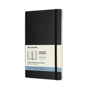 MOLESKINE 12か月マンスリーダイアリー [ブラック/ソフトカバー/ラージ] DSB12MN3Y22