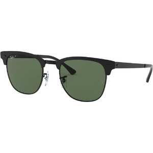 レイバン Ray-Ban サングラス CLUBMASTER METAL RB3716 186/58 51mm ブラックトップマット/グリーンポラライズド RB3716_1865851