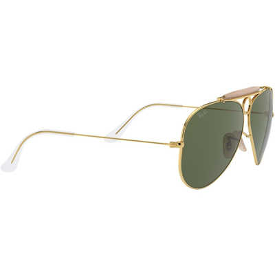 h417新品　Ray-Ban レイバン　SHOOTER RB3138 サングラス SHOOTER Sunglasses in Arista Gold and G-15 Green - RB3138