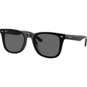 ���C�o�� RayBan �T���O���X Low Bridge Fit 65mm �u���b�N/�_�[�N�O���[�Ό� 0RB4391D 601/81(65)