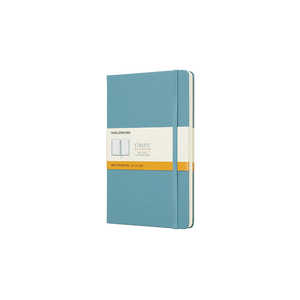 MOLESKINE カラーノート ノートブック ハードカバー ルールド(横罫)リーフブルーLarge QP060B35