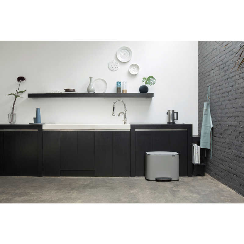返品交換不可 ブラバンシア Boタッチビン 11L×3分別 FPPマット ベルギー製 316081