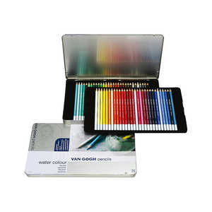 サクラクレパス 水彩色鉛筆 ヴァンゴッホ水彩色鉛筆 12色セット(メタルケース入り) Van Gogh Pencils 60 water colour T9774-0065