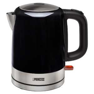 ＜コジマ＞ プリンセス 電気ケトル「Kettle Stainless Steel Deluxe」(1.0L) BK 236000BKケトル