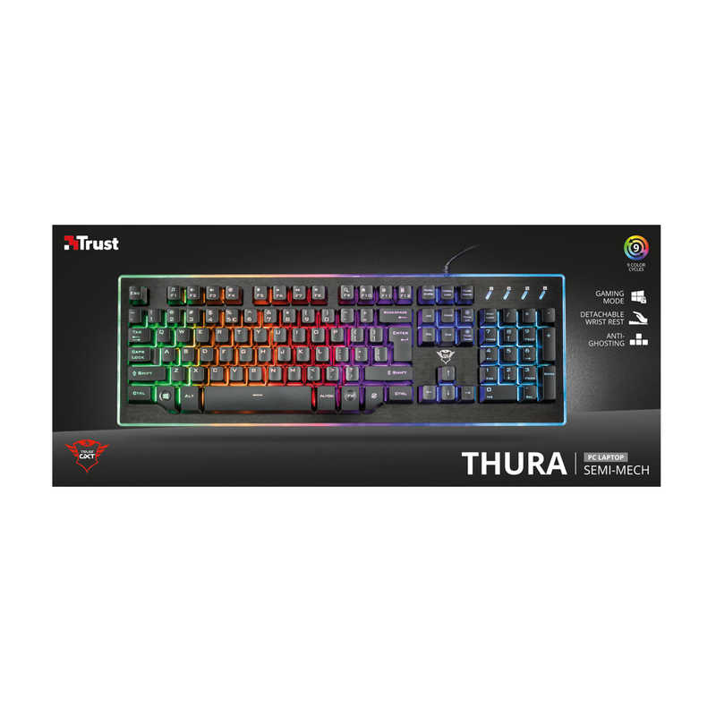 トラスト トラスト 有線ゲーミングキーボード GXT 860 Thura Semi-mechanical Keyboard 21839 GXT 860 Thura Semi-mechanical Keyboard 21839