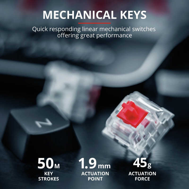 トラスト トラスト GXT 877 Scarr Mechanical Gaming Keyboard [USB/有線] 23385 23385