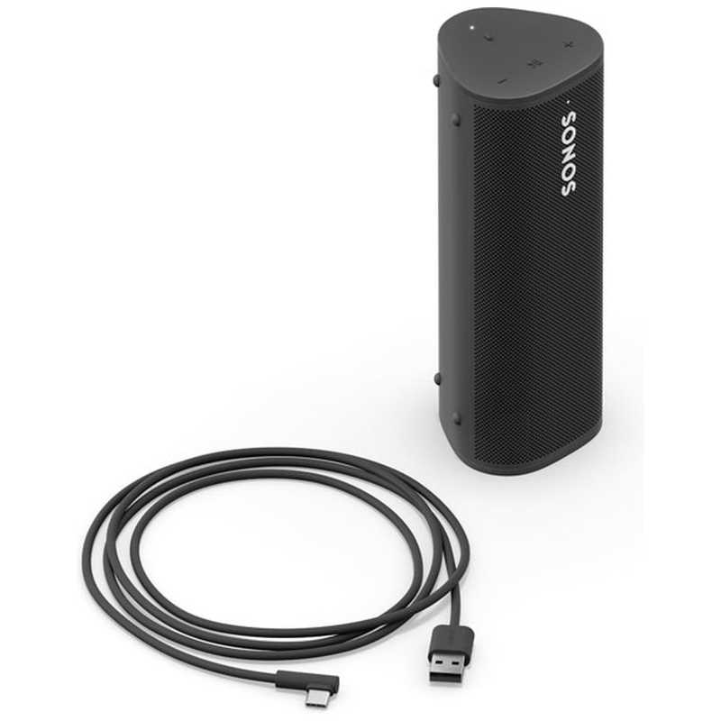 SONOS SONOS WiFiスピーカー Sonos Roam ブラック [防水 /Bluetooth対応 /Wi-Fi対応] ROAM1JP1BLK ROAM1JP1BLK