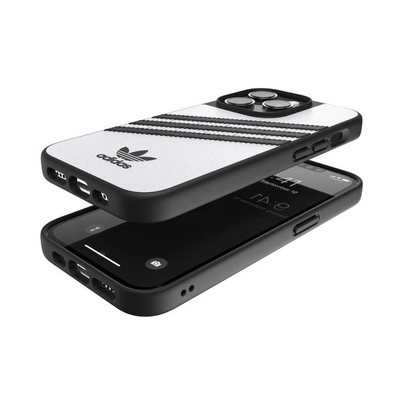 アディダス アディダス iPhone 14 Pro 6.1インチ OR Moulded Case PU FW22 whiteblack 50190 50190