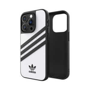 アディダス iPhone 14 Pro 6.1インチ OR Moulded Case PU FW22 whiteblack 50190