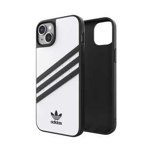 アディダス iPhone 14 Plus 6.7インチ OR Moulded Case PU FW22 whiteblack 50191