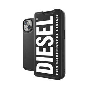 DIESEL iPhone 14 6.1インチBooklet Case Core FW22 blackwhite 50260