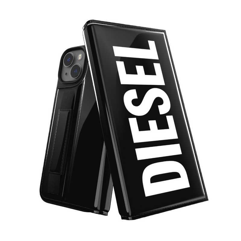 DIESEL DIESEL iPhone 14 6.1インチWallet Case FW22 blackwhite 51502 51502