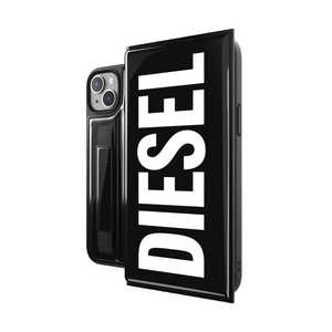 DIESEL iPhone 14 Plus 6.7インチ Wallet Case FW22 blackwhite 51503