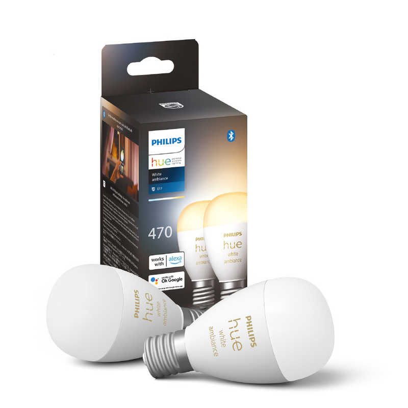 フィリップス　PHILIPS フィリップス　PHILIPS PHILIPS HUE ホワイトグラデーション シングルランプ E17 2個セット PLH66GW PLH66GW