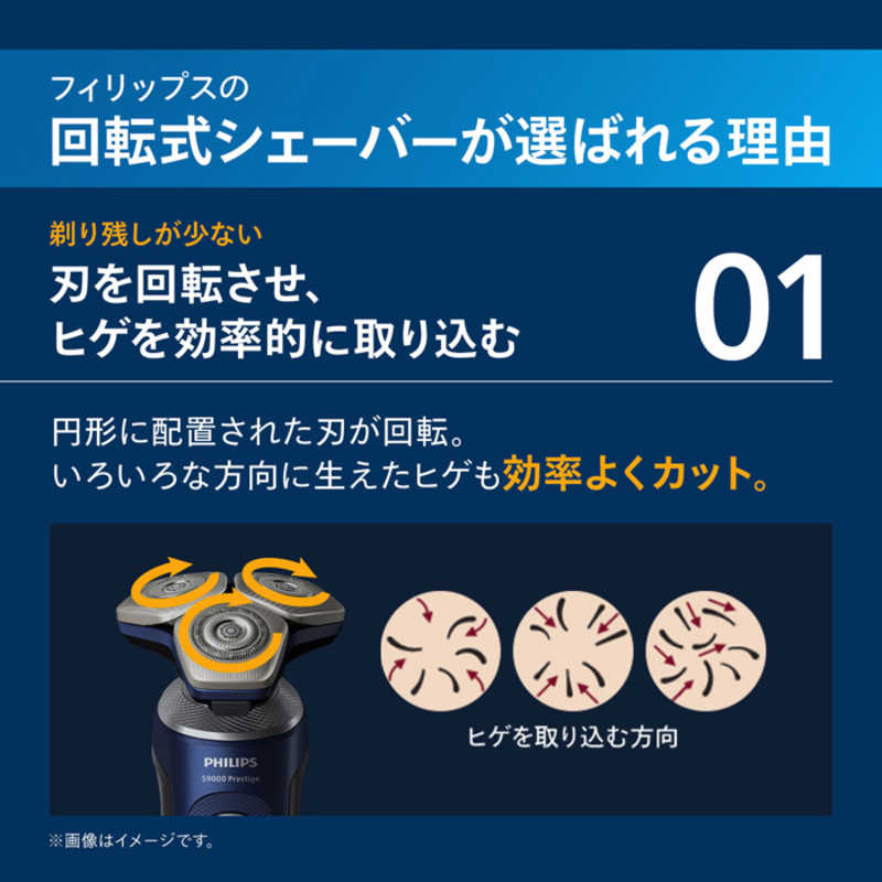 フィリップス　PHILIPS フィリップス　PHILIPS 電気シェーバー S9000プレステージ ［回転刃 /AC100V-240V］ アドリアブルー SP9886/36 SP9886/36