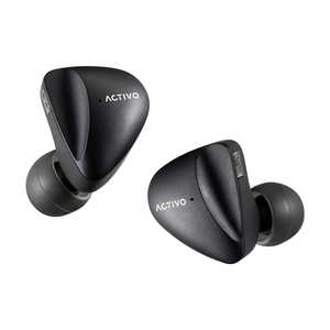 ACTIVO イヤホン SCOOP ［カナル型］ Black IRV-ACTIVO-SCOOP-BK