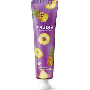 FRUDIA フルーディア ハンドクリーム 30g パイナップル 果汁ハンドクリーム CICA シカ 果実成分配合 フルーツの香り 乾燥 ハンドケア 韓国コスメ (フルーディア) 