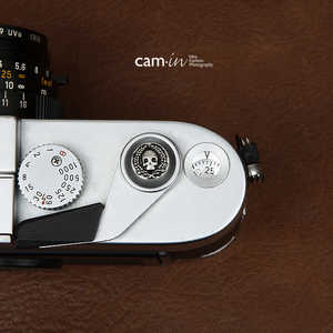 CAMIN ソフトシャッターボタン レリーズボタン 創作型/ (直径10mm) (どくろ印) CAM9111