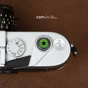 CAMIN ソフトシャッターボタン レリーズボタン 創作型/ (直径10mm) (緑の花) CAM9116