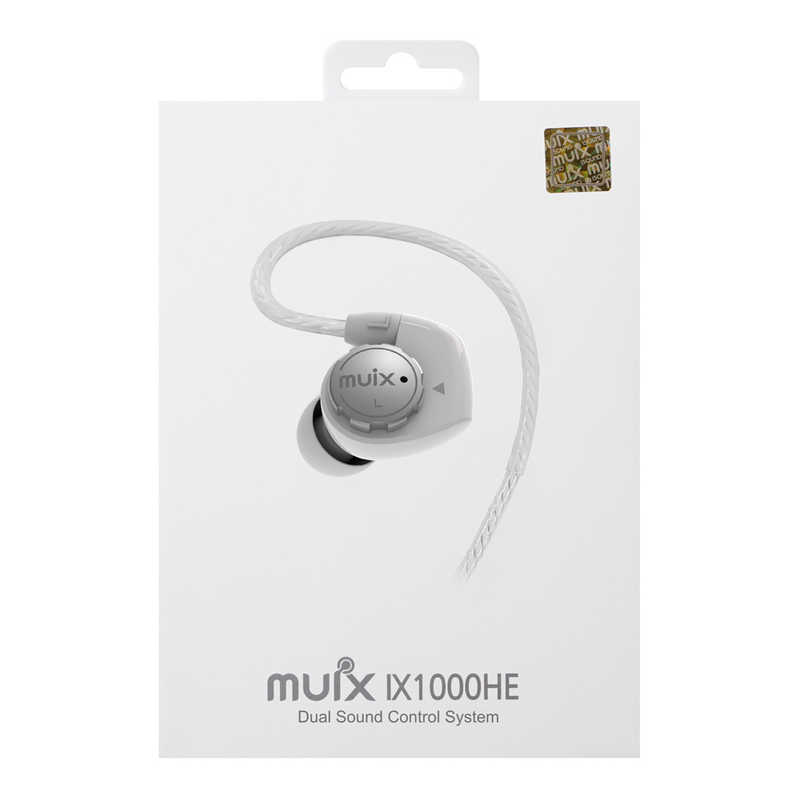 MUIX MUIX 耳かけ型イヤホン [マイク対応] IX1000HE-WHITE IX1000HE-WHITE