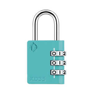 ZARKER 3桁 ダイヤル式 コンビネーションセキュリティ南京錠 ミント XD35-M