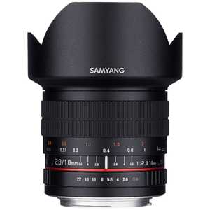 SAMYANG カメラレンズ AE APS-C用 ［ニコンF /単焦点レンズ］ ブラック 10mm F2.8 ED AS NCS CS