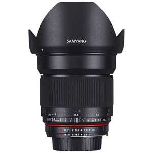 SAMYANG カメラレンズ APS-C用 ［キヤノンEF /単焦点レンズ］ ブラック 16mm F2.0 ED AS UMC CS