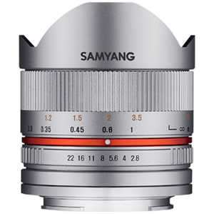 SAMYANG カメラレンズ  8mm F2.8 UMC Fish-eye II (フジフイルム用） シルバー