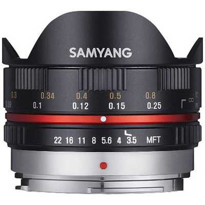 SAMYANG　7.5㎜　1:3.5 FISH-EYE MFT SAMYANG カメラレンズ (マイクロフォーサーズ用) 7.5mm 1:3.5 UMC Fish