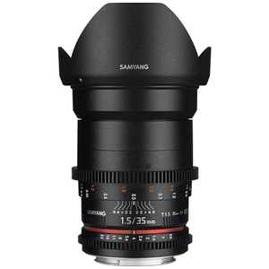 SAMYANG カメラレンズ ［キヤノンEF /単焦点レンズ］ ブラック 35mm T1.5 VDSLR AS UMC II