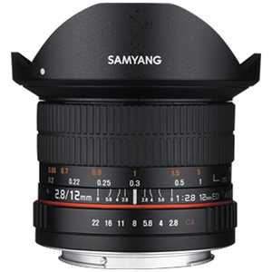 SAMYANG カメラレンズ  12mm F2.8 ED AS NCS FISH-EYE (キヤノンM用)