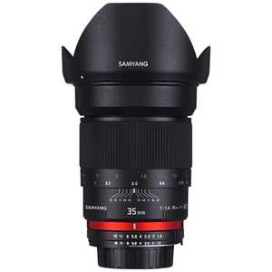 SAMYANG カメラレンズ 35mmF1.4 AS UMC AE フルサイズ対応 ブラック (ニコンF /単焦点レンズ) 