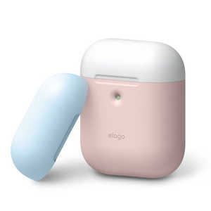 ELAGO AIRPODS DUO CASE for AirPods 2nd Generation Wireless Charging Case (Pink) ELA2WCSSCDWPK