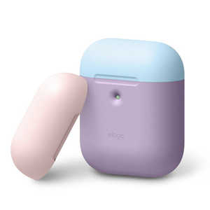 ELAGO AIRPODS DUO CASE for AirPods 2nd Generation Wireless Charging Case(Lavender) ELA2WCSSCDWLV ELAGO AIRPODS DUO CASE for AirPods 2nd Generation Wireless Charging Case(Lavender) ELA2WCSSCDWLV