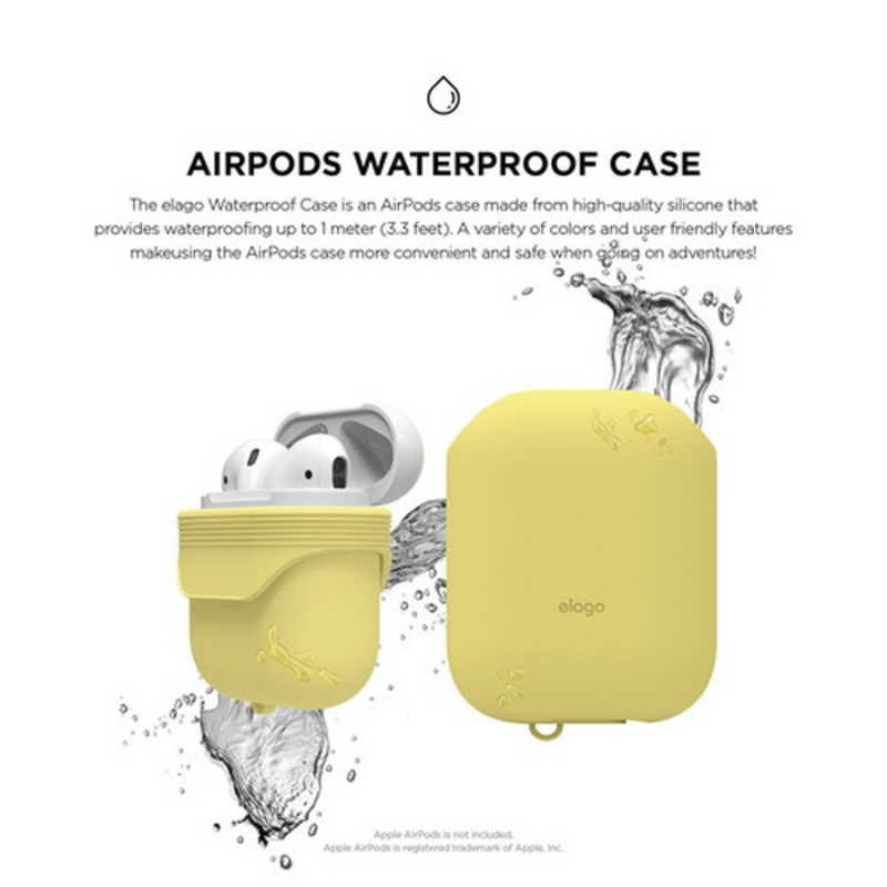 ELAGO ELAGO AirPods WaterProof Case(ケース) EL_APDCSSCWC_CY Creamy Yellow EL_APDCSSCWC_CY Creamy Yellow