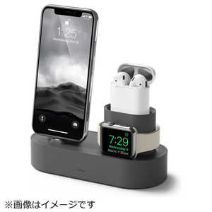 ELAGO iPhone/AirPods/Apple Watch用充電スタンド EL_IAASTSC3S_DG ダｰクグレｰ