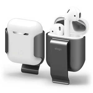 ELAGO AirPods用ケース CarryingClip for AirPods ダークグレイ ELAPDCSPCCLMG