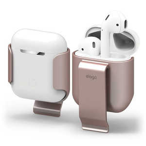 ELAGO AirPods用ケース CarryingClip for AirPods ローズゴールド ELAPDCSPCCLRG