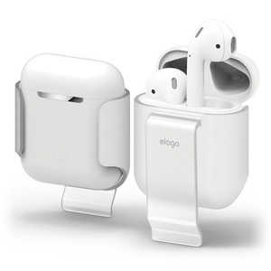 ELAGO AirPods用ケース CarryingClip for AirPods EL_APDCSPCCL_FT ホワイト