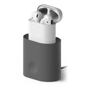 ELAGO elago(エラゴ)CHARGINGSTATION(スタンド)forAirPods EL_APDSTSCCS_GY DarkGray