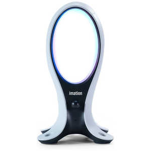 イメーション ヘッドセットスタンド ［RGBライト・USBハブ付］ ホワイト IMHS100WH