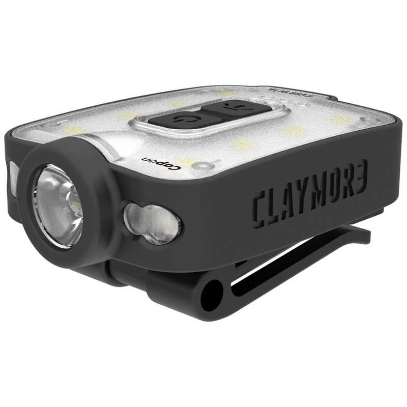 クレイモア クレイモア 充電式モバイルLEDヘッドライト CLAYMORE Capon 40B(クレイモア キャップオン 40B)Black CLP-210BK CLP-210BK