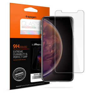 SPIGEN iPhone XS Max 6.5インチ Glass Glas.tR SLIM HD 065GL24540(クリア
