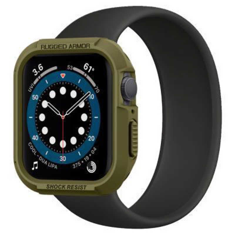 SPIGEN SPIGEN Apple Watch Series 6 SE 5 4 (44mm) Case Rugged Armor Olive Green 062CS26015 062CS26015
