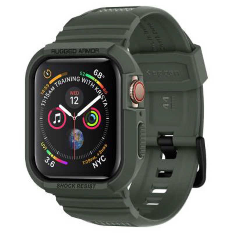 SPIGEN SPIGEN Apple Watch Series 6 SE 5 4 (44mm) Case Rugged Armor Pro Military Green 062CS26016 062CS26016